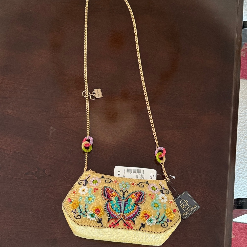 Mary Frances Beaded Butterfly Clutch - Multicolor - Picture 2 of 3